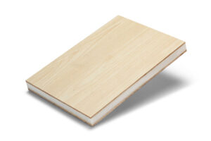 Paneles sándwich de espuma de PET con revestimiento de madera contrachapada HPL de grano de madera para muebles