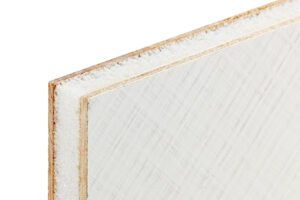 Paneles sándwich de espuma de PET con revestimiento de madera contrachapada de patrón entrelazado