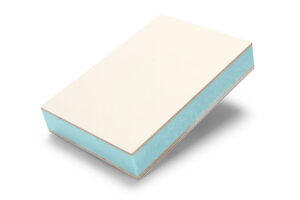 Panel sándwich de espuma XPS con revestimiento de madera contrachapada con textura de cuero