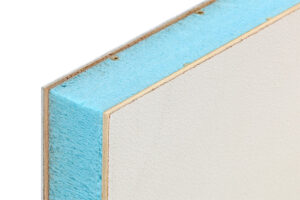 Panel sándwich de espuma XPS con revestimiento de madera contrachapada con textura de cuero