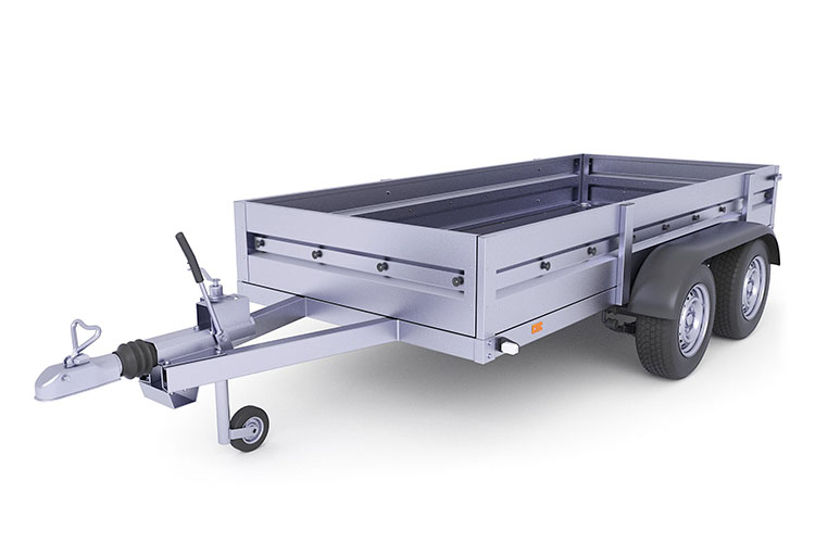 Remolques de bandeja de aluminio
