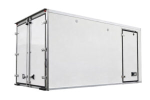 Carrocería de camión refrigerado con tabique aislante desmontable